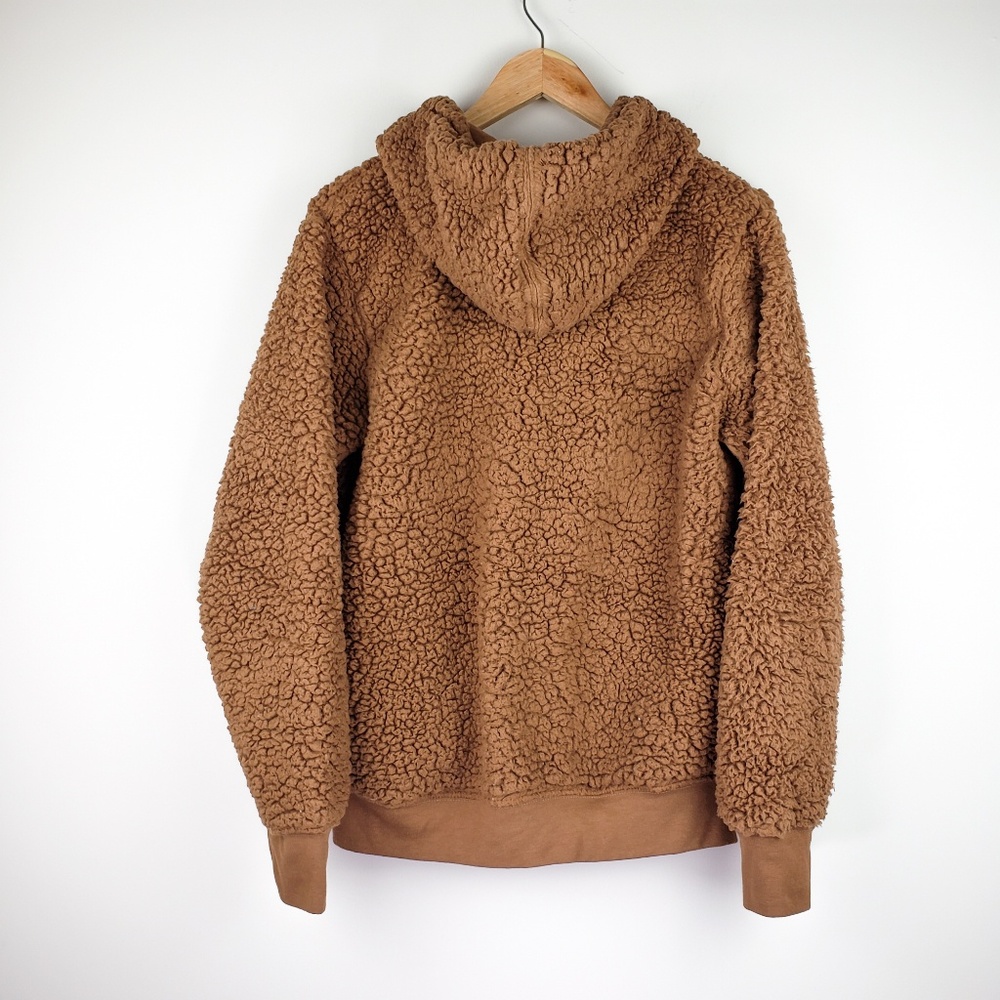 Dikotomy-Co Wooly Mammoth Brown Sherpa Hoodie
